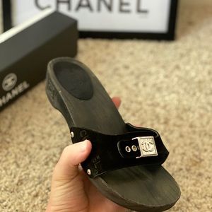 Chanel black sandal